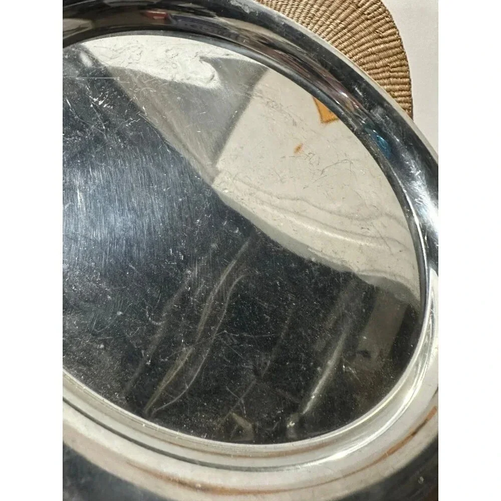 10” Vintage Metal Plastic Tray